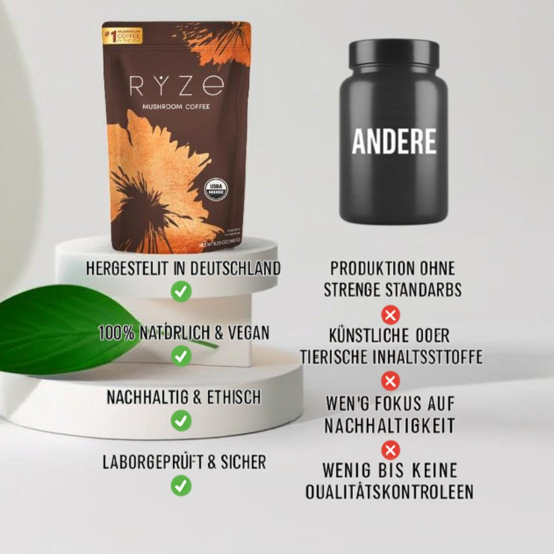 🌱 RYZE Mushroom Coffee – Deine tägliche Dosis Klarheit & Fokus