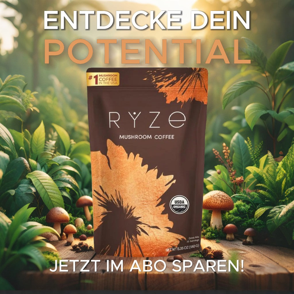 🌱 RYZE Mushroom Coffee – Deine tägliche Dosis Klarheit & Fokus
